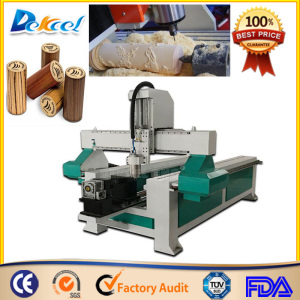 Rotary Device Cylinder Wood Carving Machine Dek-1224 Small CNC Router